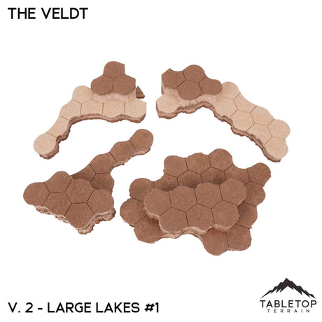Tabletop Terrain Terrain HEXTECH The Veldt Map Hill Sets-6mm