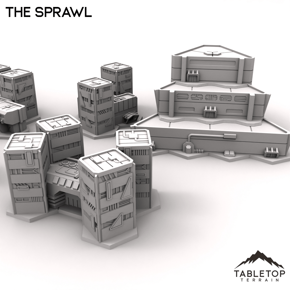 Tabletop Terrain Terrain HEXTECH Trinity City Sprawl Expansion - 6mm