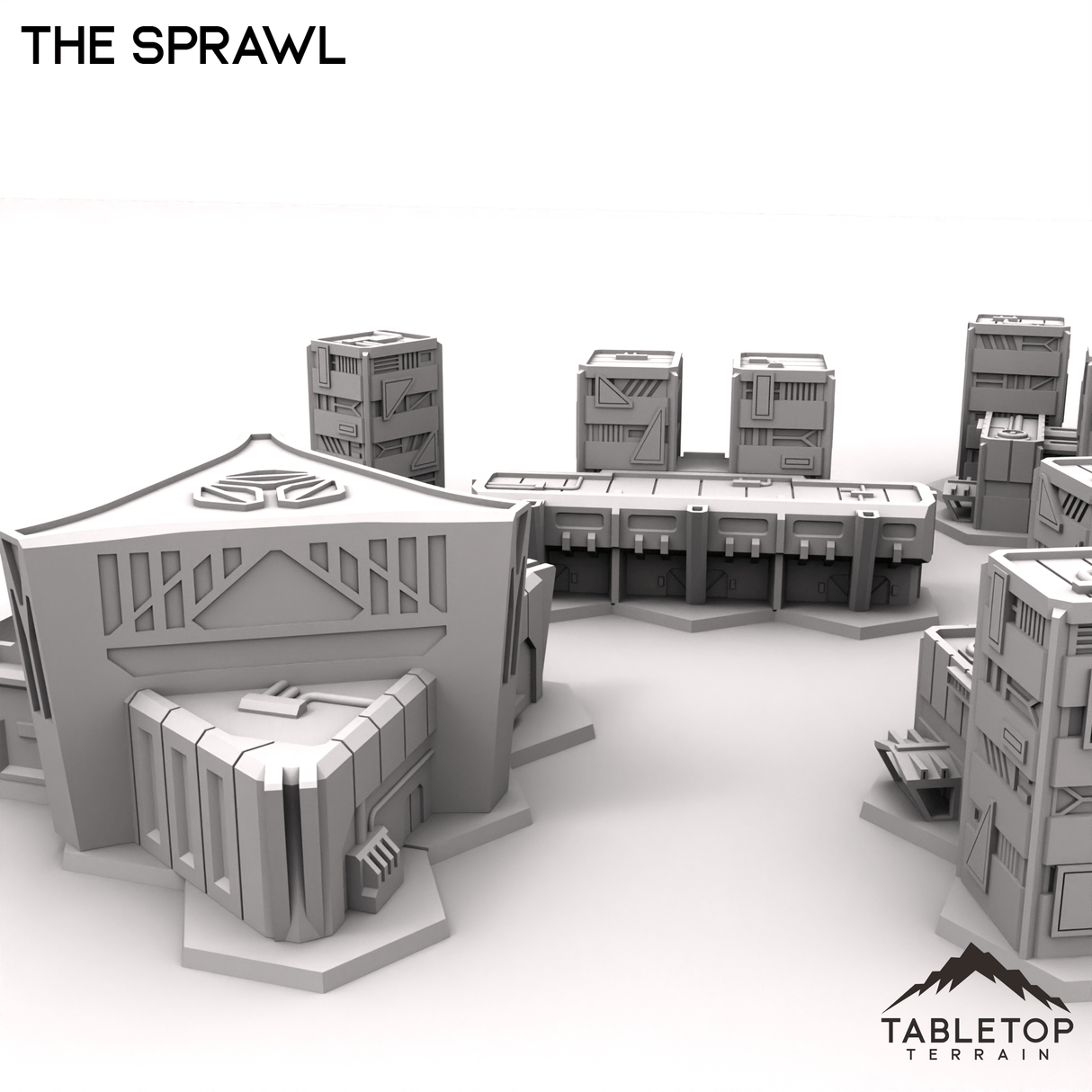 Tabletop Terrain Terrain HEXTECH Trinity City Sprawl Expansion - 6mm