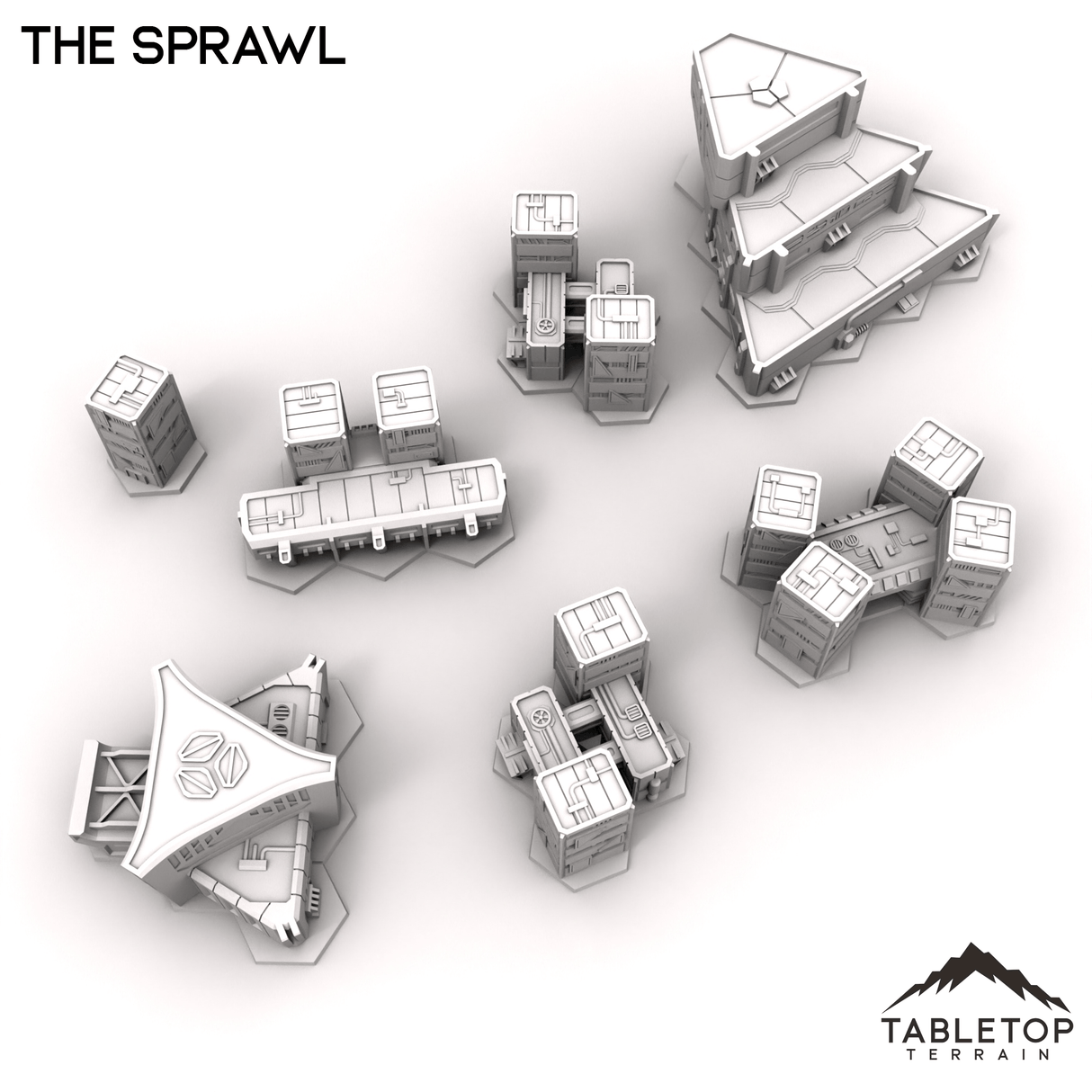 Tabletop Terrain Terrain HEXTECH Trinity City Sprawl Expansion - 6mm