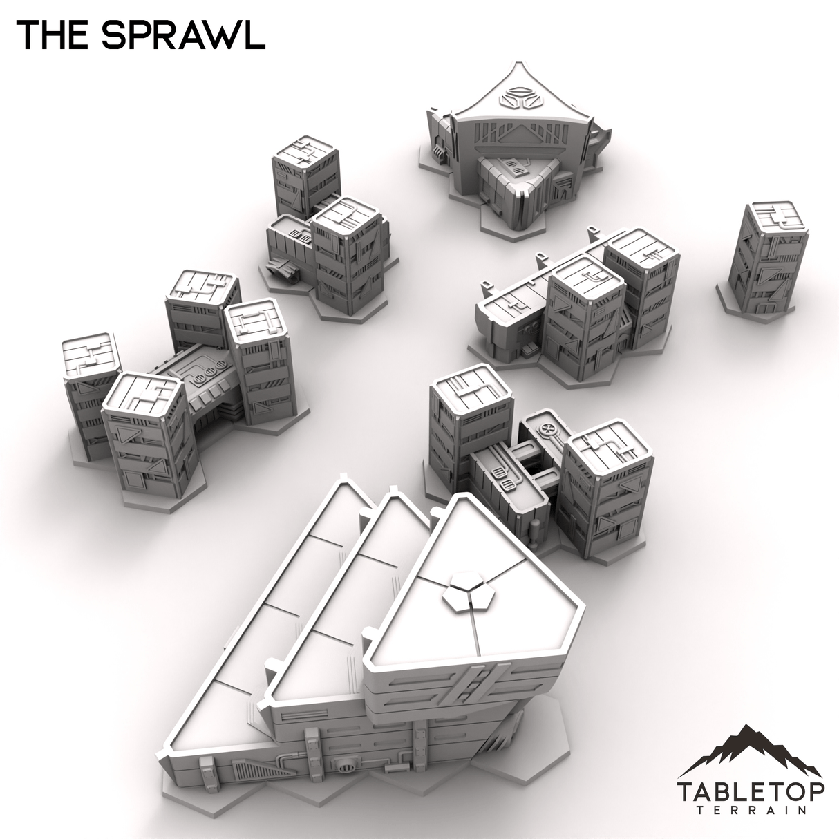 Tabletop Terrain Terrain HEXTECH Trinity City Sprawl Expansion - 6mm