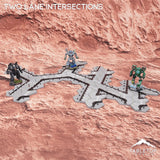 Tabletop Terrain Terrain HEXTECH Two Lane Intersections Bundle