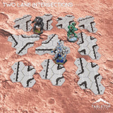Tabletop Terrain Terrain HEXTECH Two Lane Intersections Bundle