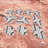 Tabletop Terrain Terrain HEXTECH Two Lane Intersections Bundle