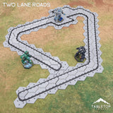 Tabletop Terrain Terrain HEXTECH Two Lane Roads Bundle