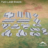 Tabletop Terrain Terrain HEXTECH Two Lane Roads Bundle