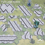 Tabletop Terrain Terrain HEXTECH Two Lane Roads Bundle
