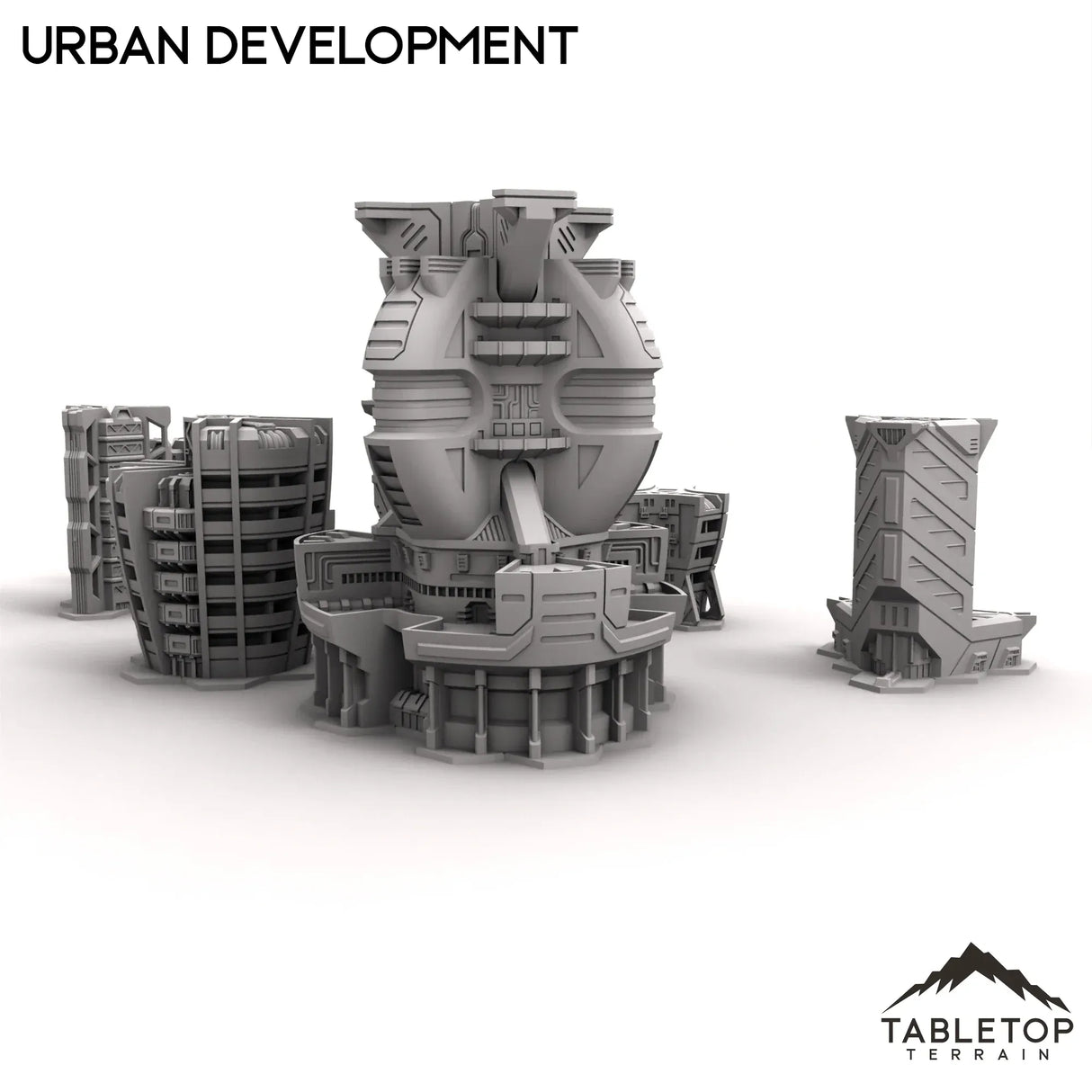 Tabletop Terrain Terrain HEXTECH Urban Expansion Trinity City  - 6mm