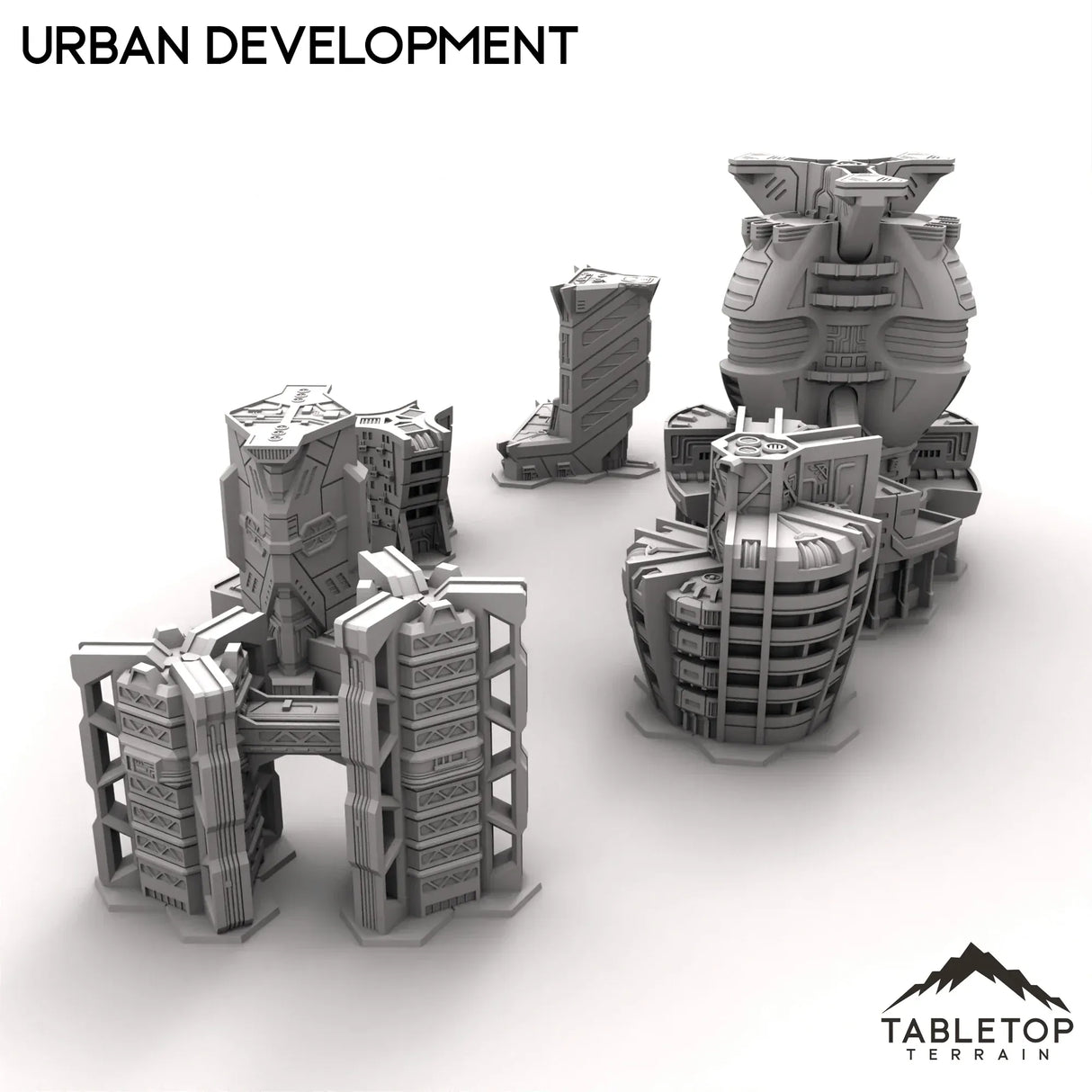 Tabletop Terrain Terrain HEXTECH Urban Expansion Trinity City  - 6mm