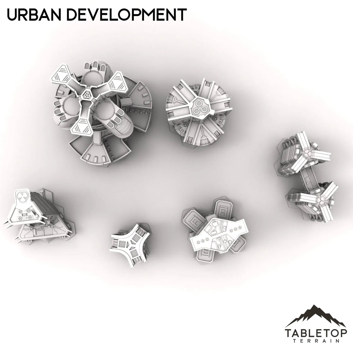 Tabletop Terrain Terrain HEXTECH Urban Expansion Trinity City  - 6mm