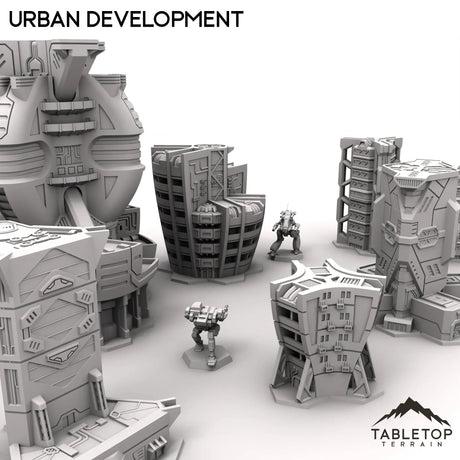 Tabletop Terrain Terrain HEXTECH Urban Expansion Trinity City  - 6mm