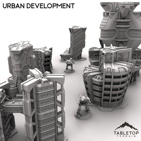 Tabletop Terrain Terrain HEXTECH Urban Expansion Trinity City  - 6mm