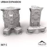 Tabletop Terrain Terrain HEXTECH Urban Expansion Trinity City  - 6mm