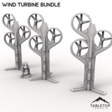 Tabletop Terrain Terrain HEXTECH Wind Turbine Bundle - Power Complex