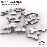 Tabletop Terrain Terrain HEXTECH Zephyr Badlands Map Hill Sets - 6mm