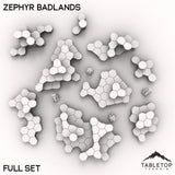 Tabletop Terrain Terrain HEXTECH Zephyr Badlands Map Hill Sets - 6mm