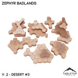 Tabletop Terrain Terrain HEXTECH Zephyr Badlands Map Hill Sets - 6mm