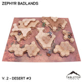 Tabletop Terrain Terrain HEXTECH Zephyr Badlands Map Hill Sets - 6mm