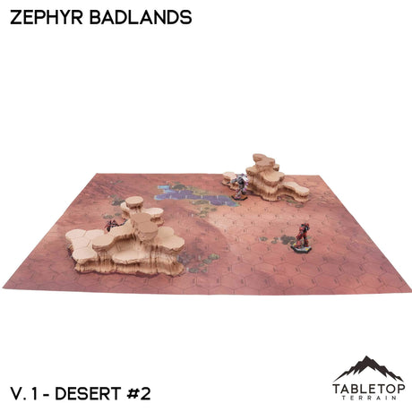 Tabletop Terrain Terrain HEXTECH Zephyr Badlands Map Hill Sets - 6mm