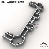 Tabletop Terrain Terrain High Wooden Gate