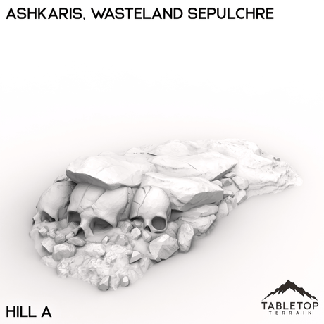 Tabletop Terrain Terrain Hill A / 28/32mm Ashkaris, Wasteland Sepulchre
