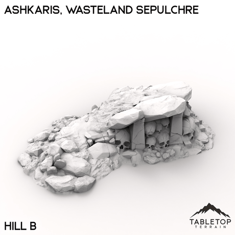 Tabletop Terrain Terrain Hill B / 28/32mm Ashkaris, Wasteland Sepulchre