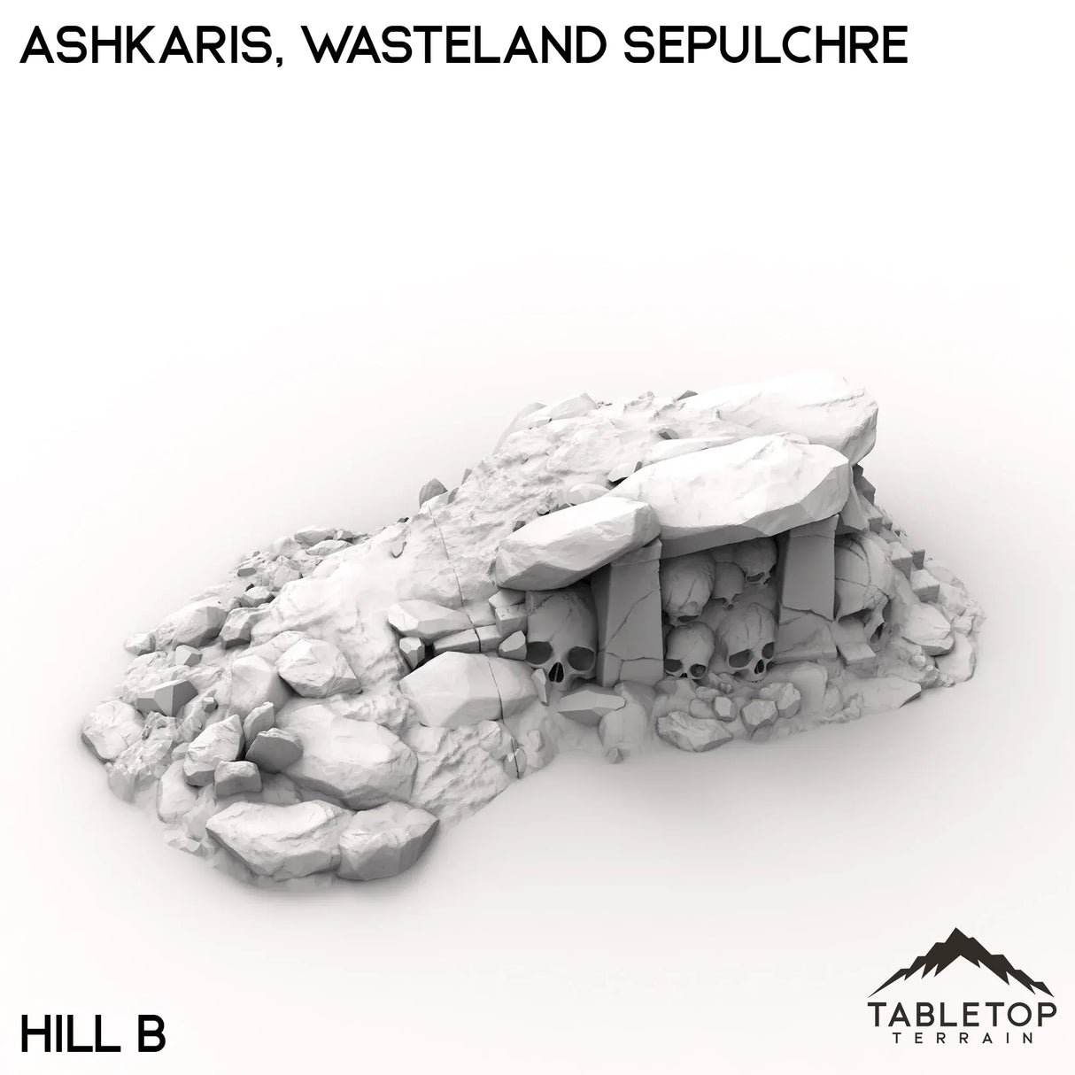Tabletop Terrain Terrain Hill B / 28/32mm Ashkaris, Wasteland Sepulchre