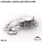 Tabletop Terrain Terrain Hill B / 28/32mm Ashkaris, Wasteland Sepulchre