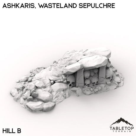 Tabletop Terrain Terrain Hill B / 28/32mm Ashkaris, Wasteland Sepulchre