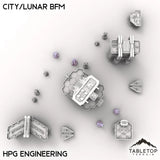 Tabletop Terrain Terrain HPG Engineering HEXTECH City/Lunar BFM - City Map Pack