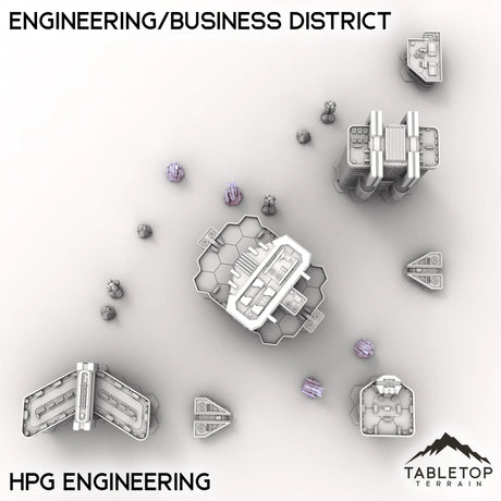 Tabletop Terrain Terrain HPG Engineering HEXTECH HPG Engineering/Business District - City Map Pack