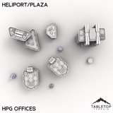 Tabletop Terrain Terrain HPG Offices HEXTECH Heliport/Plaza - City Map Pack