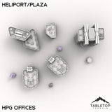 Tabletop Terrain Terrain HPG Offices HEXTECH Heliport/Plaza - City Map Pack