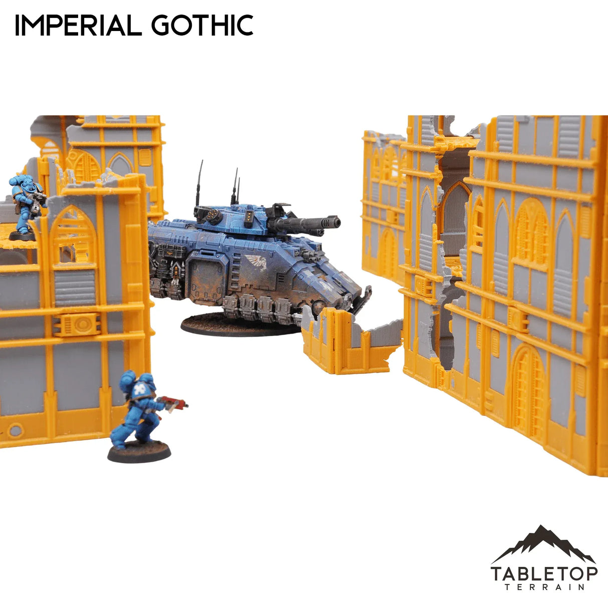 Tabletop Terrain Terrain Imperial Gothic Foldable Multicolor 10e Tournament Terrain