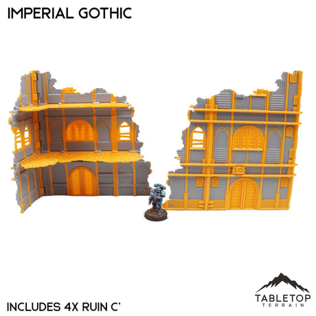 Tabletop Terrain Terrain Imperial Gothic Foldable Multicolor 10e Tournament Terrain