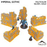 Tabletop Terrain Terrain Imperial Gothic / Monocolor (Silver) Foldable Multicolor 10e Tournament Terrain