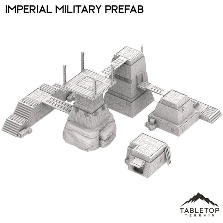Tabletop Terrain Terrain Imperial Military Prefab Set