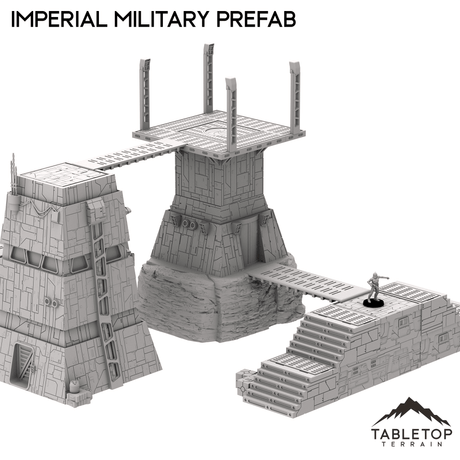 Tabletop Terrain Terrain Imperial Military Prefab Set