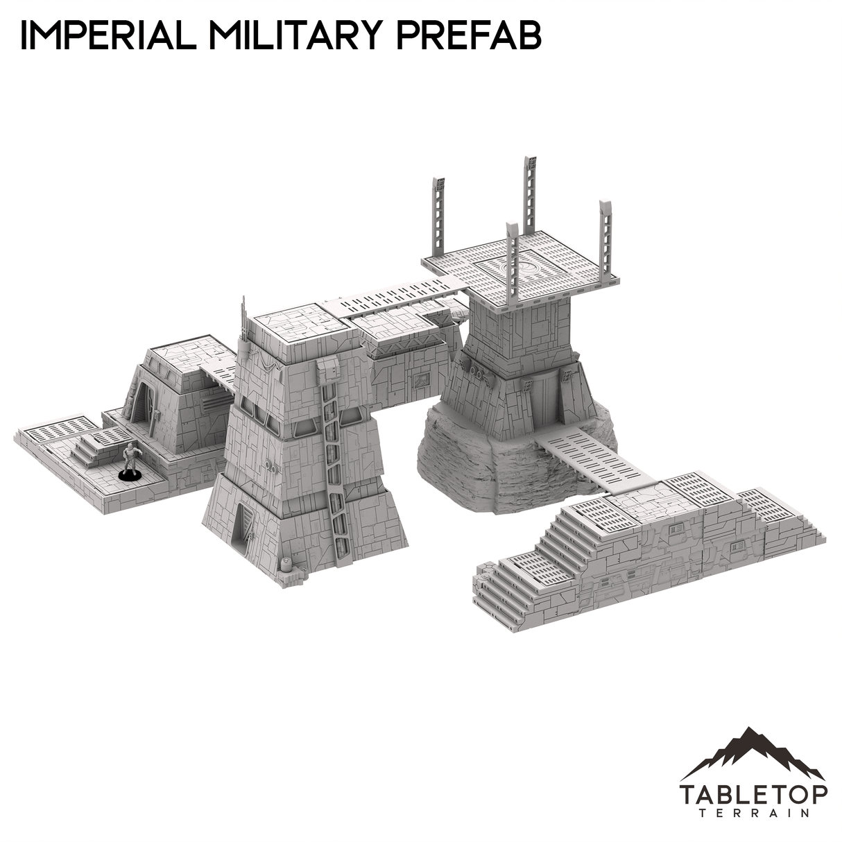 Tabletop Terrain Terrain Imperial Military Prefab Set