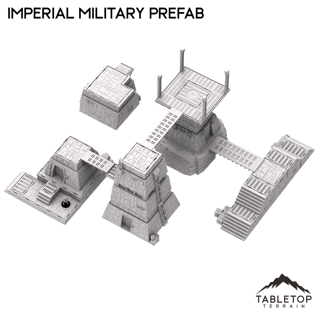 Tabletop Terrain Terrain Imperial Military Prefab Set