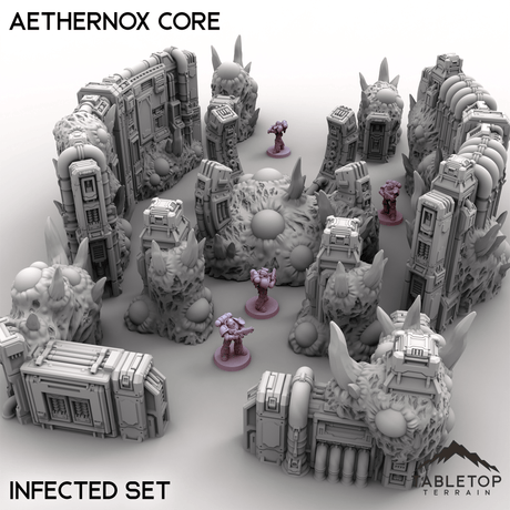 Tabletop Terrain Terrain Infected Set / 28mm Aethernox Core