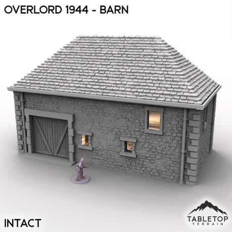 Tabletop Terrain Terrain Intact / 32mm Overlord 1944 - Barn