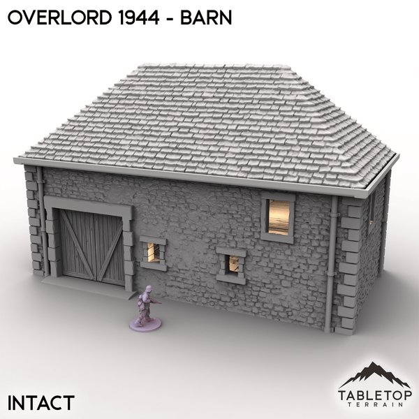 Tabletop Terrain Terrain Intact / 32mm Overlord 1944 - Barn