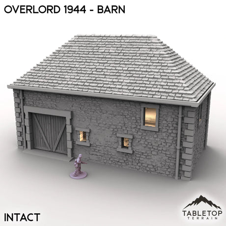 Tabletop Terrain Terrain Intact / 32mm Overlord 1944 - Barn