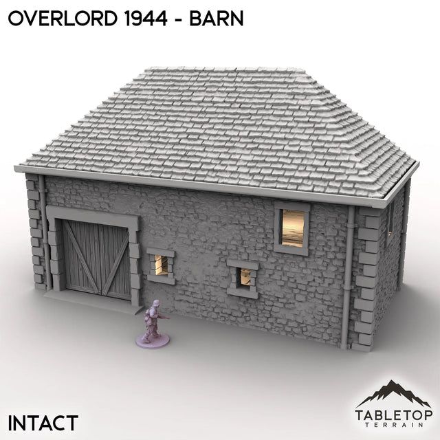 Tabletop Terrain Terrain Intact / 32mm Overlord 1944 - Barn
