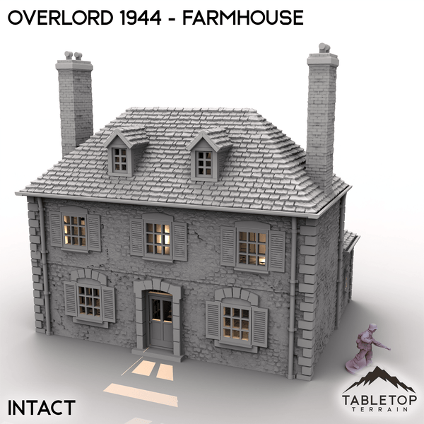 Tabletop Terrain Terrain Intact / 32mm Overlord 1944 - Farmhouse