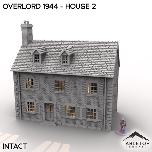 Tabletop Terrain Terrain Intact / 32mm Overlord 1944 - House 2