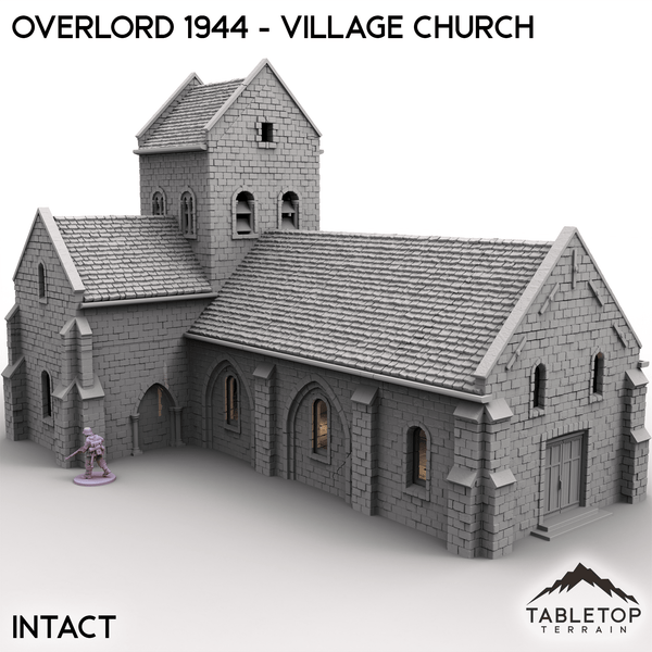 Tabletop Terrain Terrain Intact / 32mm Overlord 1944 - Village Church