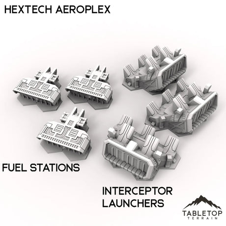 Tabletop Terrain Terrain Interceptor Launcher x3 HEXTECH Aeroplex - 6mm