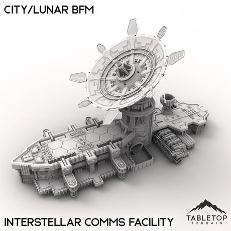 Tabletop Terrain Terrain Interstellar Communications Facility HEXTECH City/Lunar BFM - City Map Pack